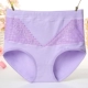 4 tải cao eo cotton nữ đồ lót giữa và tuổi già kích thước lớn tóm tắt cotton ren cạnh sau sinh tăng quần