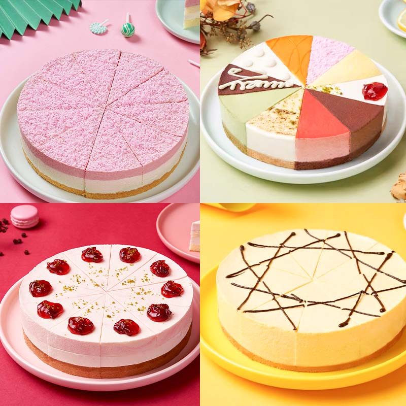Prio Tiramisu Mousse Birthday Multi-flavored Strawberry Cheese Chocolate Frozen Round Cake