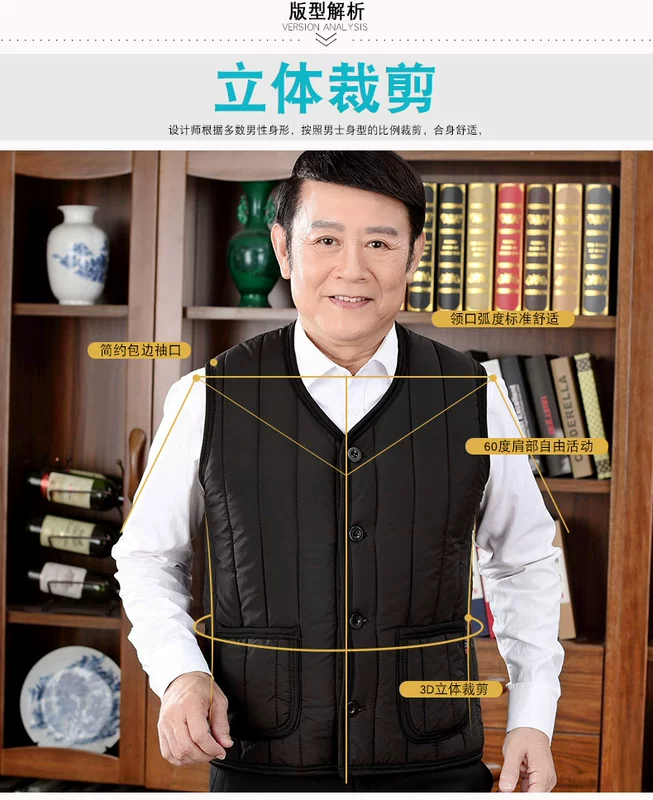 Áo vest nam mùa đông ấm áp cho nam