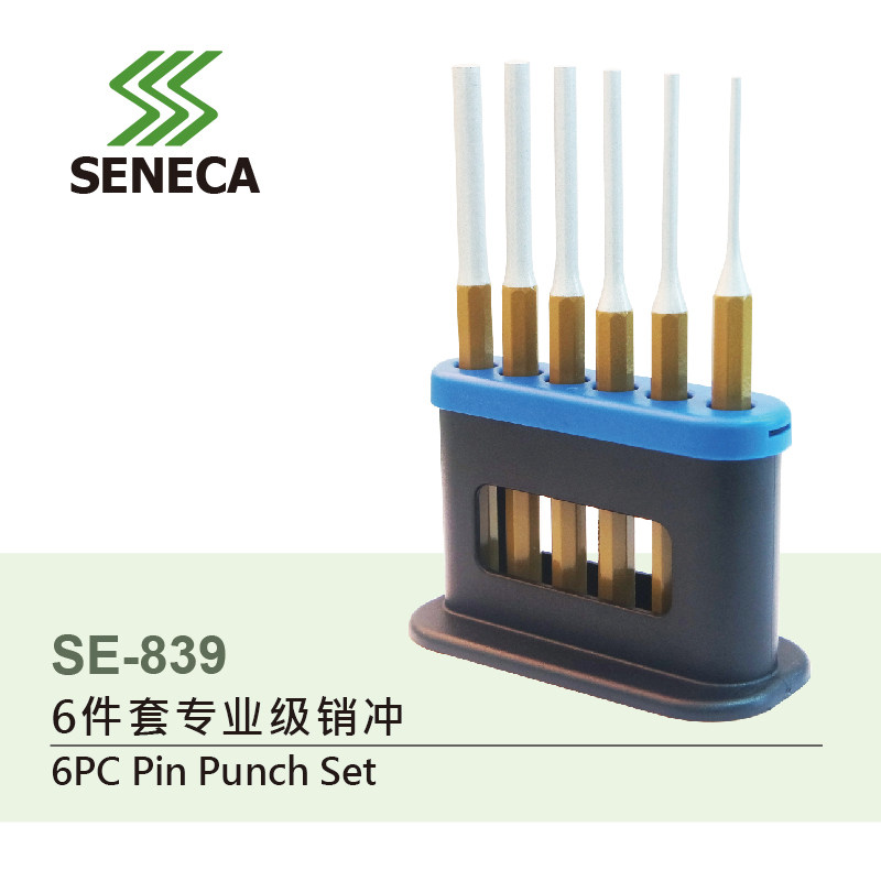 Taiwan imported SENECA chrome vanadium steel cylindrical punch pin top out round punch punch 345678mm