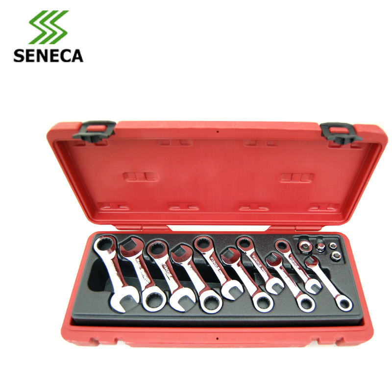 Taiwan SENECA SINICA 14-piece multi-function short and fast dual-use ratchet wrench adapter screwdriver head sleeve