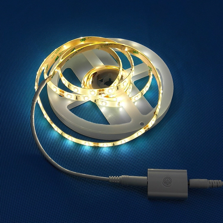 Power version 12V hand sweep touch switch dimmable cabinet underside cabinet ambient LED lamp strip