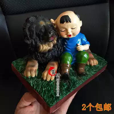 Mongolian characteristic crafts shepherd boy resin table ornaments Inner Mongolia craft gift decoration pen holder 2