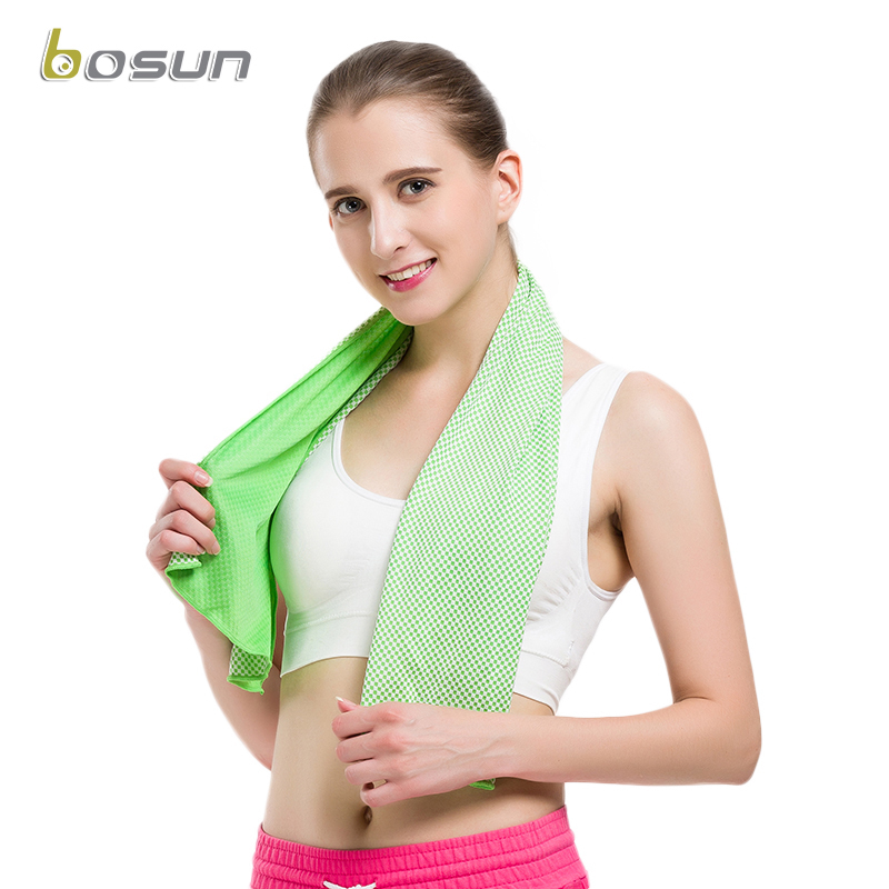 Cooling Ice Towel Bamboo Charcoal Speed Dry Summer Speed Cold Towel Movement Wipe Face Fitness Water Suction Ice Sensation Wrist Sweat