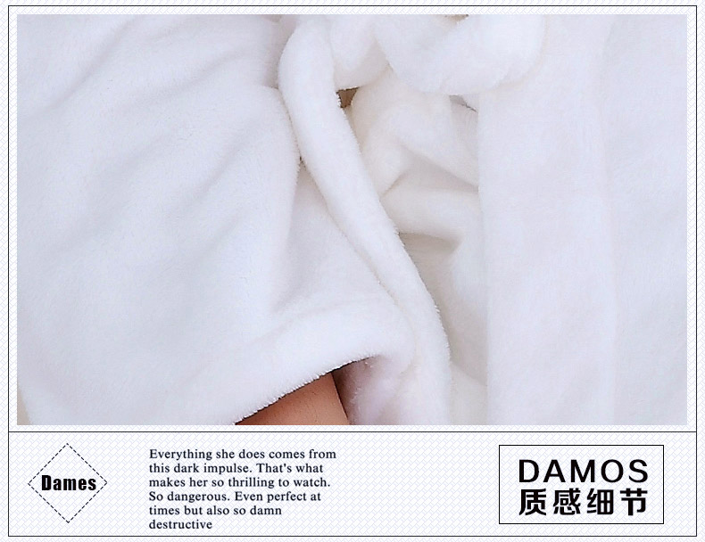 Trang chủ dịch vụ áo ngủ nam dày flannel mùa thu và mùa đông áo choàng dài tay nữ dày lông cừu san hô mùa thu màu trắng rắn đầm ngủ dễ thương