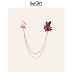 Shesgirl bọ cạp ban đầu làm bằng tay giấc mơ bộ sưu tập hoa hợp kim thỏ vàng thêu hoa trâm - Trâm cài cài áo Trâm cài