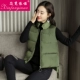 Hàng hóa châu Âu cotton vest nữ thủy triều 2018 phiên bản Hàn Quốc hoang dã mới của áo vest vai mùa thu và mùa đông dài áo khoác vest bf áo khoác nữ hàn quốc