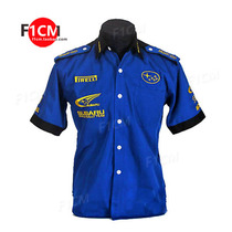 F1 racing suit trendy ins wind overalls bikers association motorcycle riding summer large size casual short-sleeved shirt