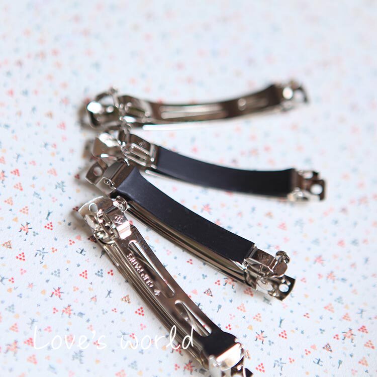 Korea imported 8cm spring hair clip three pieces two pieces high quality bow hair clip accessories with holster clip