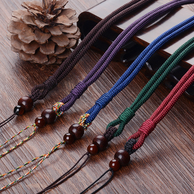 手工编织简约翡翠吊坠