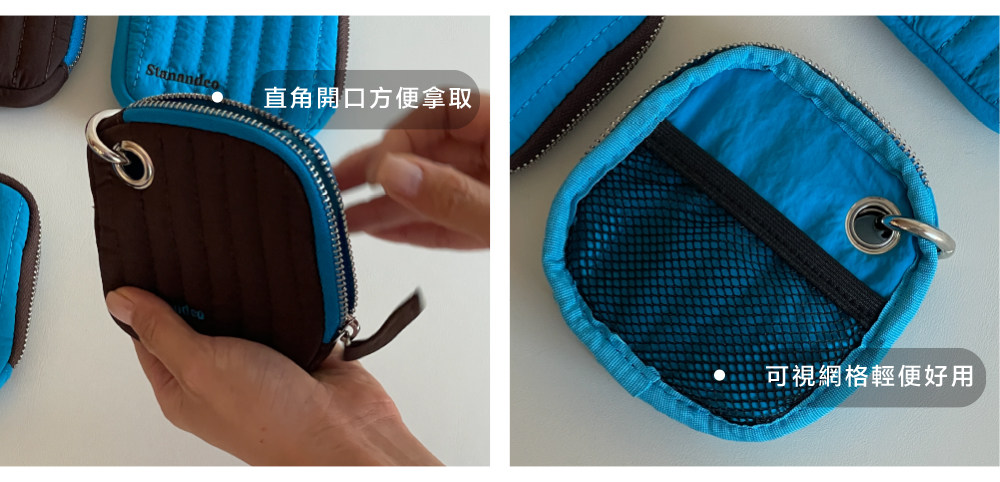 Stan&Co 防潑水耳機包/含可視網格內袋/收納小包/掛件 - 化妝袋/收納袋 - 尼龍