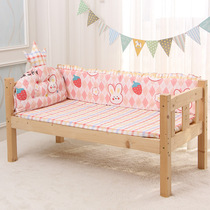 Childrens bed bed Wall anti-collision fence cotton breathable baby splicing bed baby bed soft bag file four seasons