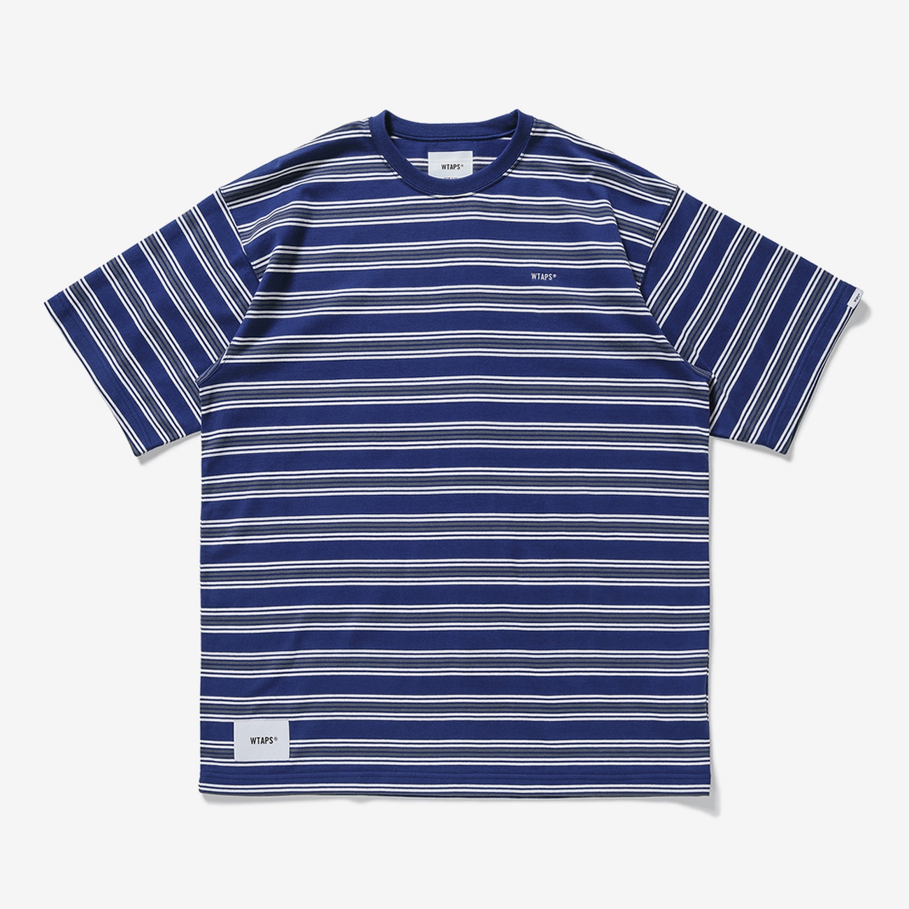 現貨】WTAPS 21SS JAM 01 SS COTTON純棉條紋圓領刺繡短袖T恤-Taobao