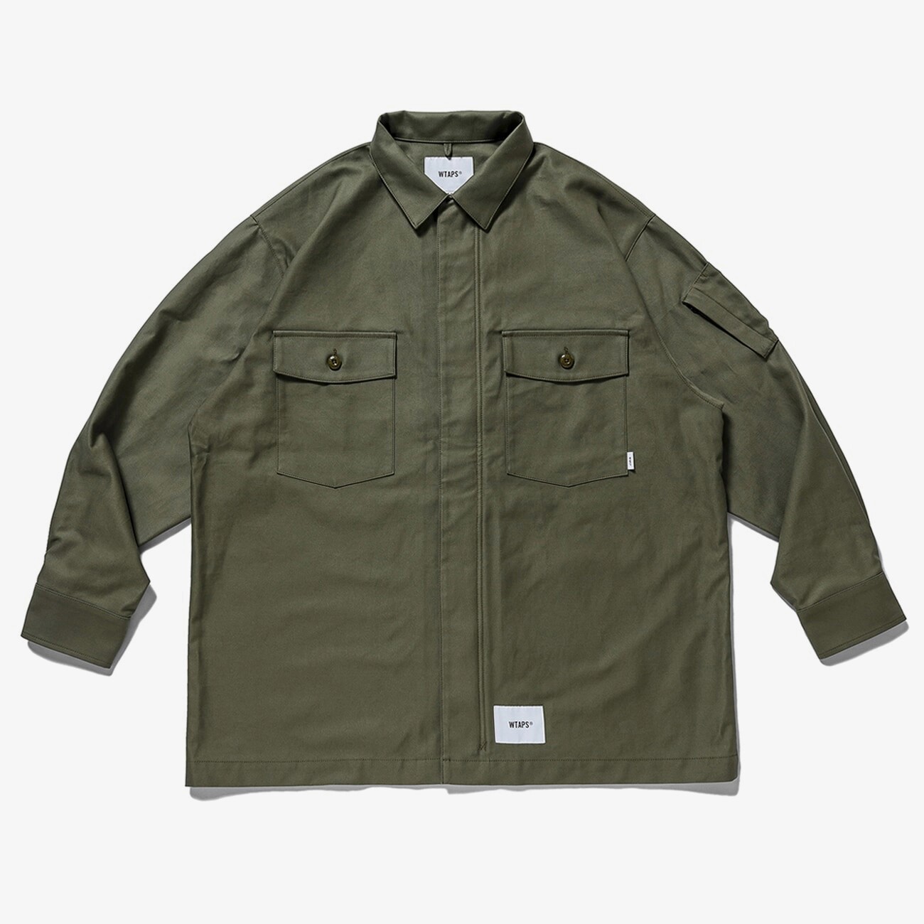 現貨】WTAPS 21AW FLYERS LS COTTON SATIN 拉鍊長袖兩袋外套-淘寶
