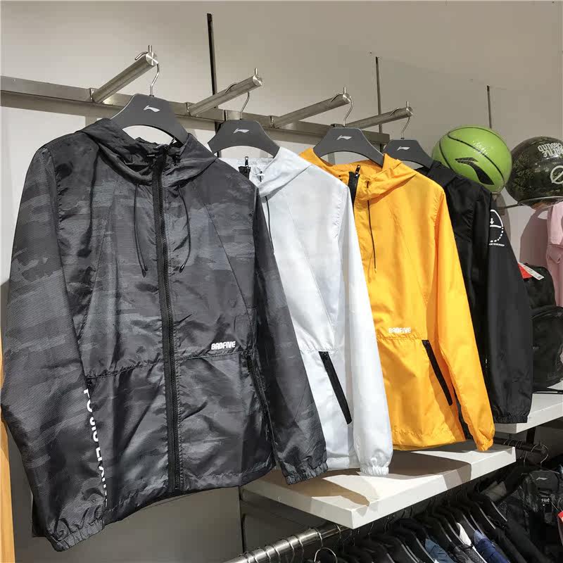 Li Ning 2019 new wind clothes men's BAD FIVE basketball series cardiovert sports jacket AFDP177