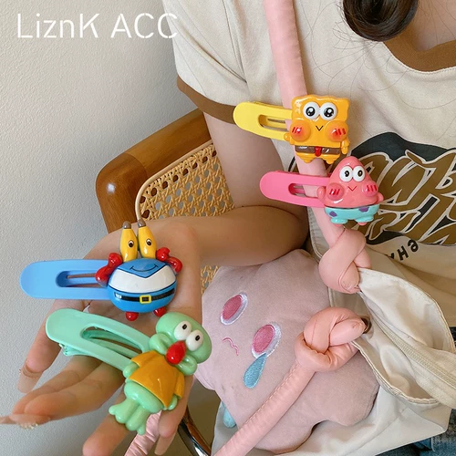 Милая поролоновая детская кукла, заколка-крабик, челка, аксессуар для волос, шпильки для волос