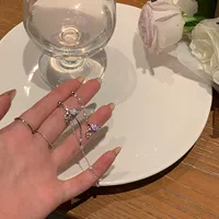 Асимметричные серьги, серебро 696 пробы