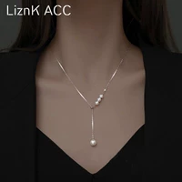 Жемчужно-ожерелье Girl Light Luxury Nishe Tassel 2024 Новая модная молодая высококачественная темпераментная девушка