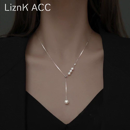 Жемчужно-ожерелье Girl Light Luxury Nishe Tassel 2024 Новая модная молодая высококачественная темпераментная девушка