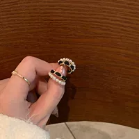 Velvet Pearl Ear Ring-E5638 Золото