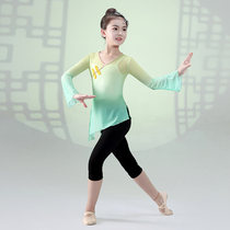 Classical dance performance clothes for girls dance practice clothes gradient performance clothes training gauze clothes Chinese style dance exams