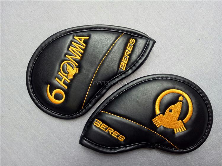 Golf irons đặt câu lạc bộ HONMA đặt người đàn ông và phụ nữ mô hình headgear vật liệu PU vàng thêu BERES mũ găng tay nam chống nắng