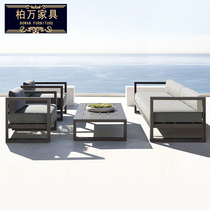 Outdoor Sofa Garden Villa Modern Simple Leisure Outdoor Open-air Balcony Sofa Aluminum Alloy Furniture Combination