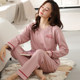 Langsha pajamas women's autumn and winter 2024 new long-sleeved pure cotton fashionable Internet celebrity women's spring and autumn suits home wear