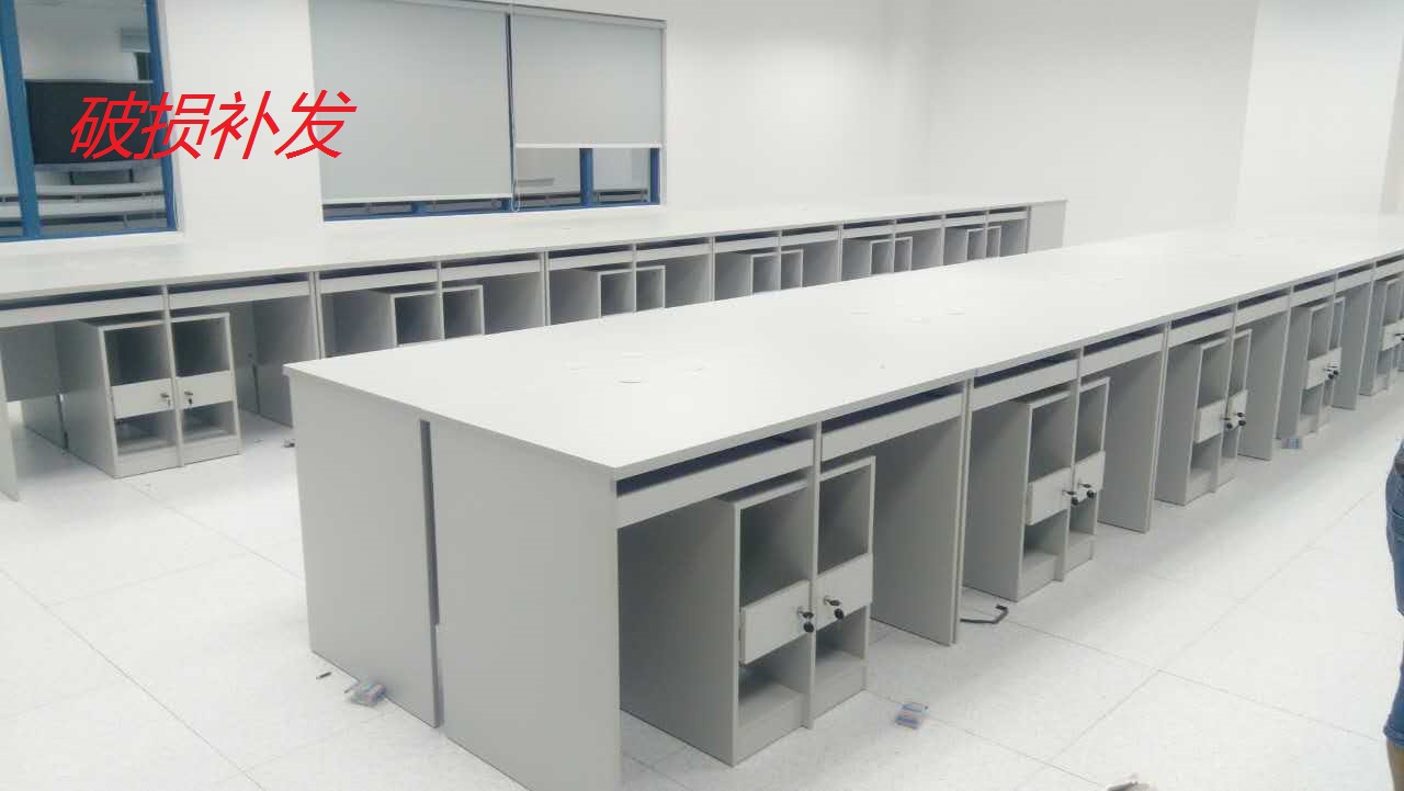 School Room Computer Double Table Multimedia Students Used Desks Training Computer Desk Classroom Table And Chairs Factory