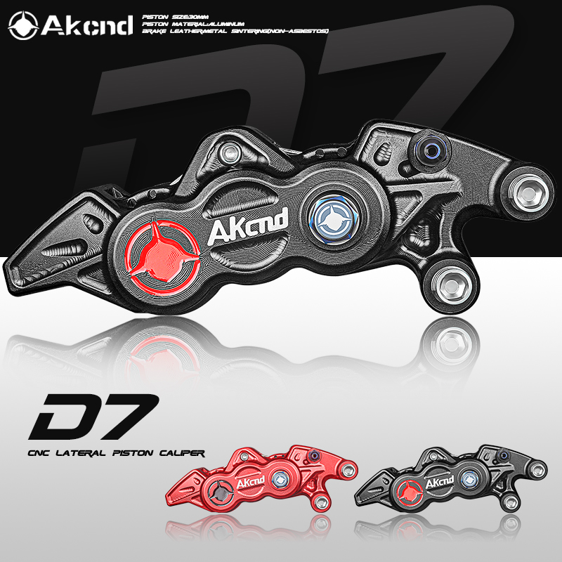 AKcnd D7 large abalone calipers VI Pistons modified calf N1S NQi millet E100 125200 p brakes
