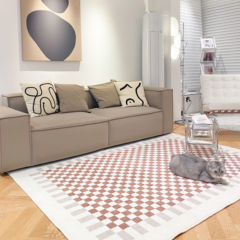 Modern minimalist carpet living room light luxury high-end 2021 new dirt-resistant and easy-care high-end coffee table blanket Nordic style