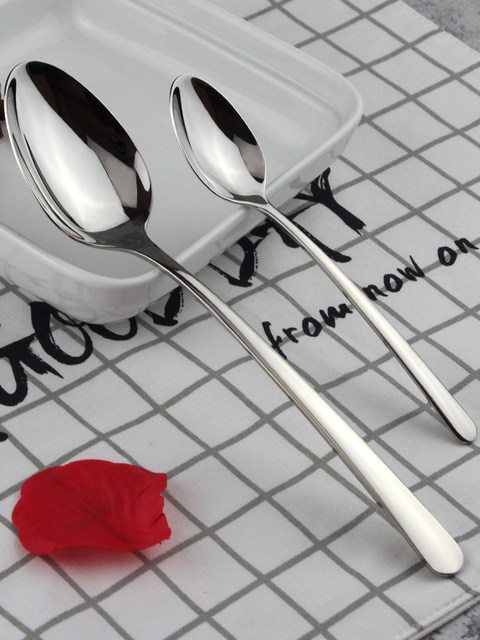 Shuangli Renzhu Dining Spoon Stainless Steel Dessert Coffee Spoon Spoon Children's Small Spoon Household Exquisite Tableware
