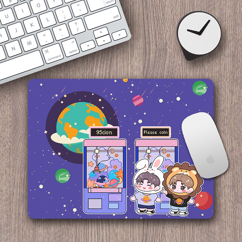 Коврик для мыши 博君一肖周边王一博肖战防水耐脏电脑办公桌垫原创可爱卡通鼠标垫