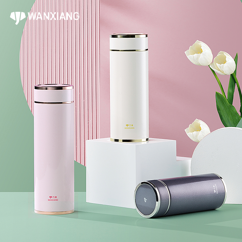 Vientiane's new thermos cup ladies portable cute simple high-end compact fashion personality stainless steel water cup