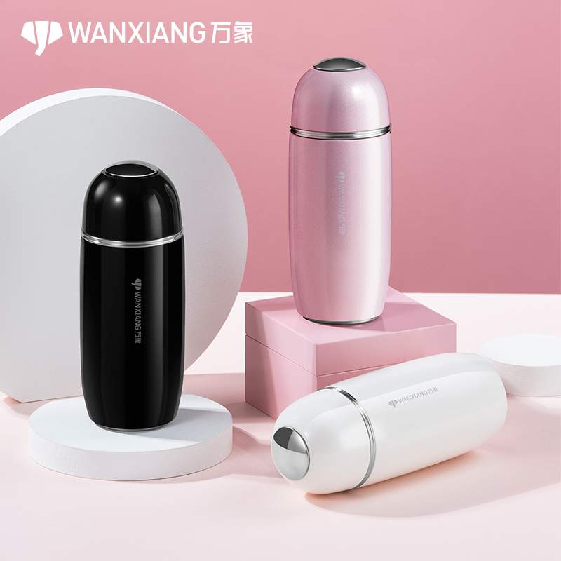 Vientiane insulated cup portable girl cute big belly cup stainless steel upscale flower tea cup small fashion lady water glass