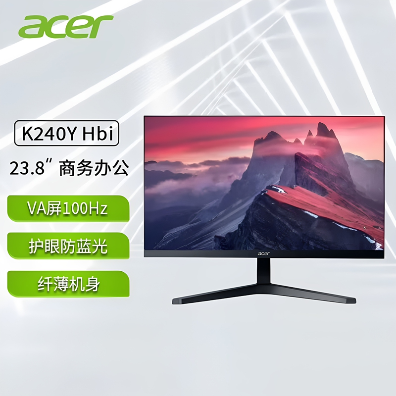 Acer Monitor 24inch K240Y-H Desktop Computer Lcd Screen Hd HDMI Office Gaming Gaming Monitor