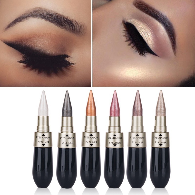 Double-end Combination Liquid Waterproof EyeShadow Eyeliner