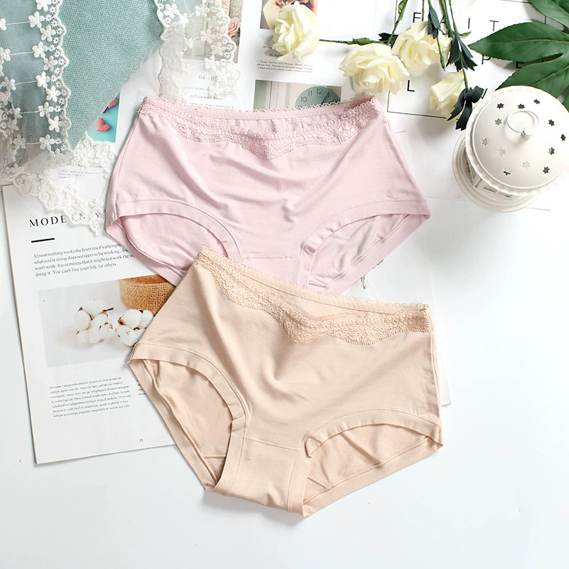 Daisi girl basic solid color briefs modal ren eo thấp eo đồ lót nữ thoải mái và thoáng khí - Giống cái