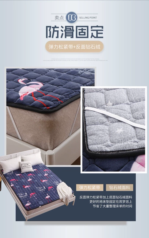 Ký túc xá sinh viên đơn có nệm flannel, chiếu tatami, chiếu trải sàn ấm áp cho hai người, đệm có thể giặt được, - Nệm