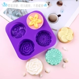 百罗 Мыло ручной работы, силиконовая форма на четыре сезона, «сделай сам», в цветочек