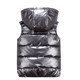 Waterproof No-Wash Men's down Cotton Vest Ins Hong Kong Style Silver Glossy Youth Men's Sports Vest