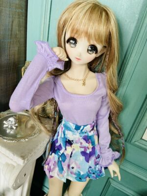 taobao agent [Rosemary Town Lady] Special bubble sleeve pleated skirt set 2 color 3 points BJD DD MSD