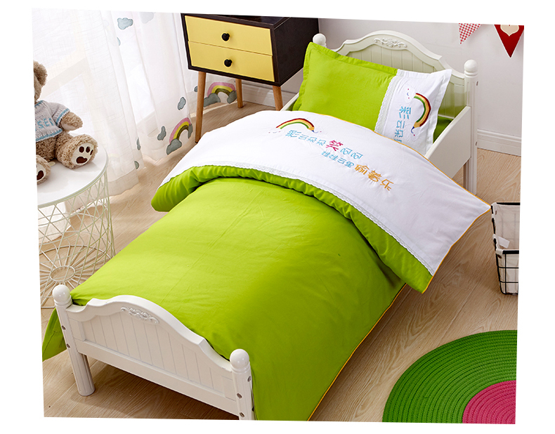 Mẫu giáo chăn ba mảnh cotton trẻ em quilt bé nap cotton có thể tháo rời bộ đồ giường với lõi sáu mảnh