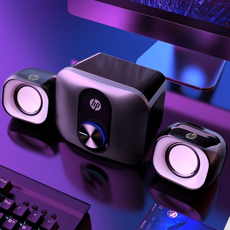 Hp Dhs-2111S Desktop Stereo Computer Speakers Desktop Home Laptop 2.1 Speakers