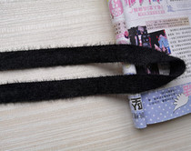 18 colors spot 2cm width 1 M 6 length imitation mink velvet plush knitted waist rope pink belt