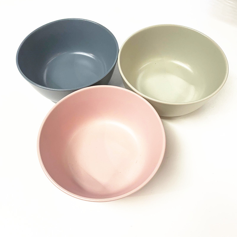 Nini IKEA mua de Nora bát trong nhà bộ đồ ăn bát cơm bát ăn bát bát đá bát sứ nhiều màu - Đồ ăn tối đĩa nhựa dùng 1 lần