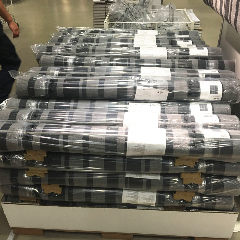 Nini IKEA mua nhà thảm lông tơ Yibu Tai Hu SEG phòng tắm phòng ngủ thảm phòng khách 120x180 - Thảm thảm nỉ
