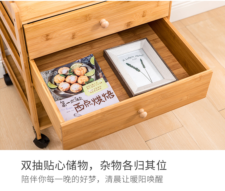 Zhu Ting tủ gỗ đầu giường đơn giản tủ ngân sách nhỏ tủ bên hiện đại phòng ngủ nhỏ gọn lắp ráp đầu giường - Buồng tủ tường