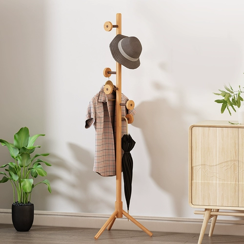 Сплошная древесная многофункциональная простая плащная стойка для подвесной стойки подвесная полка.