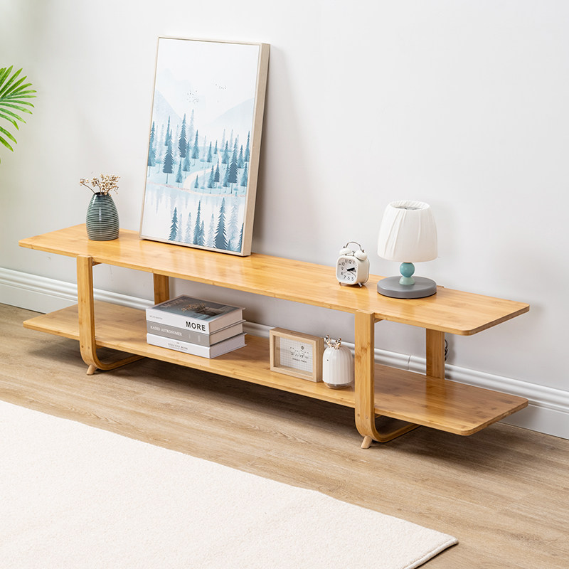 TV cabinet Tea Table Combo Modern Minimalist Economy Type Home Living Room Bedroom TV Cabinet small family Cupboard Bamboo